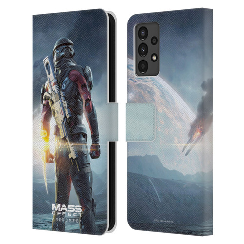 EA Bioware Mass Effect Andromeda Graphics Key Art Super Deluxe 2017 Leather Book Wallet Case Cover For Samsung Galaxy A13 (2022)