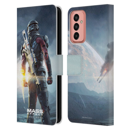 EA Bioware Mass Effect Andromeda Graphics Key Art Super Deluxe 2017 Leather Book Wallet Case Cover For Samsung Galaxy M13 (2022)