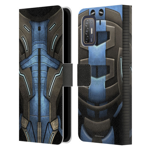 EA Bioware Mass Effect Armor Collection Garrus Vakarian Leather Book Wallet Case Cover For HTC Desire 21 Pro 5G