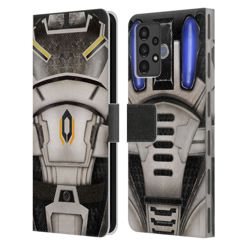 EA Bioware Mass Effect Armor Collection Cerberus Leather Book Wallet Case Cover For Samsung Galaxy A13 (2022)