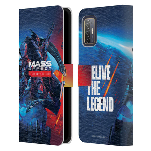 EA Bioware Mass Effect Legendary Graphics Key Art Leather Book Wallet Case Cover For HTC Desire 21 Pro 5G