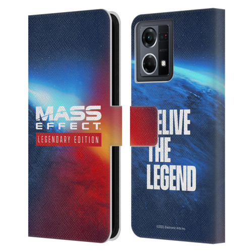 EA Bioware Mass Effect Legendary Graphics Logo Key Art Leather Book Wallet Case Cover For OPPO Reno8 4G