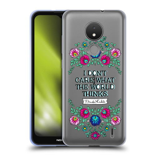 Frida Kahlo Art & Quotes Confident Woman Soft Gel Case for Nokia C21