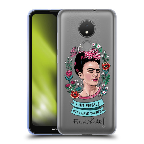 Frida Kahlo Art & Quotes Feminism Soft Gel Case for Nokia C21