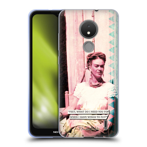 Frida Kahlo Portraits And Quotes Strange Soft Gel Case for Nokia C21
