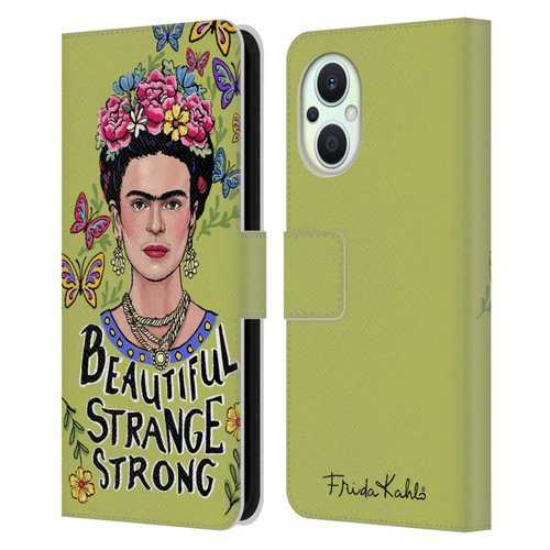 Frida Kahlo Art & Quotes Beautiful Woman Leather Book Wallet Case Cover For OPPO Reno8 Lite