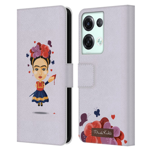 Frida Kahlo Doll Solo Leather Book Wallet Case Cover For OPPO Reno8 Pro
