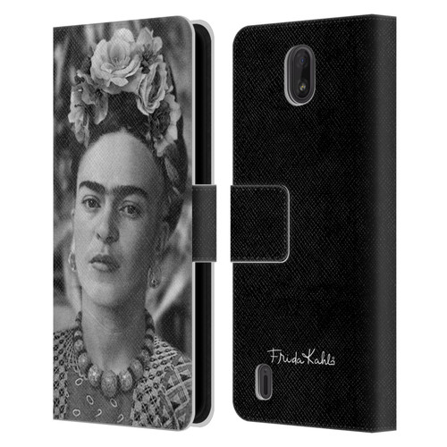 Frida Kahlo Portraits And Quotes Floral Headdress Leather Book Wallet Case Cover For Nokia C01 Plus/C1 2nd Edition