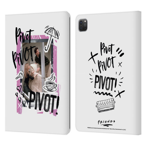 Friends TV Show Doodle Art Pivot Leather Book Wallet Case Cover For Apple iPad Pro 11 2020 / 2021 / 2022