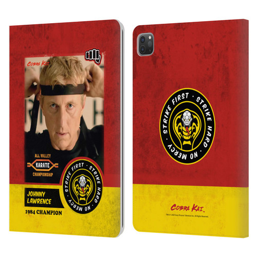 Cobra Kai Graphics 2 Johnny Lawrence Karate Leather Book Wallet Case Cover For Apple iPad Pro 11 2020 / 2021 / 2022