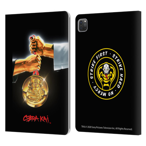 Cobra Kai Graphics Gold Medal Leather Book Wallet Case Cover For Apple iPad Pro 11 2020 / 2021 / 2022