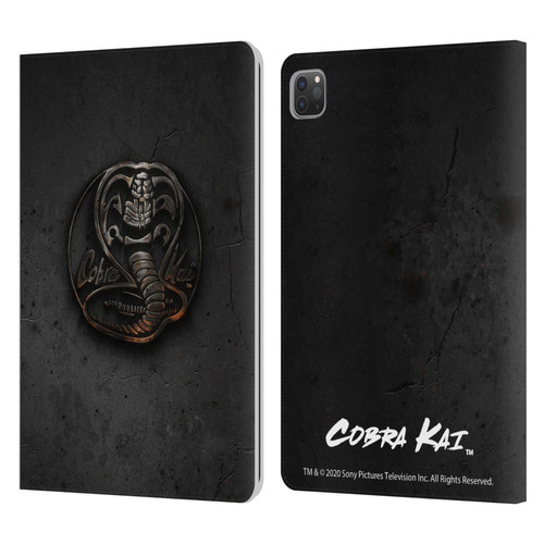 Cobra Kai Graphics Metal Logo Leather Book Wallet Case Cover For Apple iPad Pro 11 2020 / 2021 / 2022
