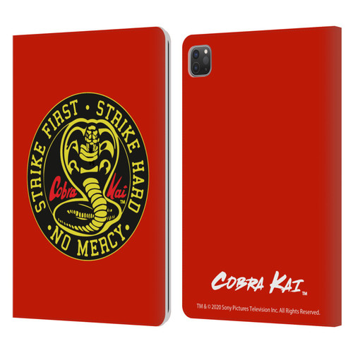 Cobra Kai Graphics Strike Logo Leather Book Wallet Case Cover For Apple iPad Pro 11 2020 / 2021 / 2022