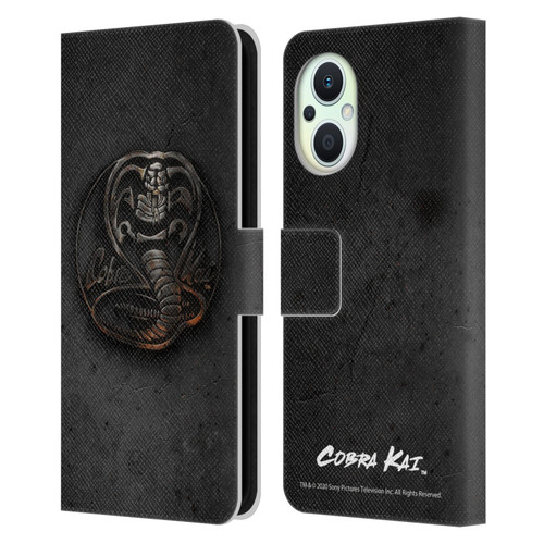 Cobra Kai Graphics Metal Logo Leather Book Wallet Case Cover For OPPO Reno8 Lite
