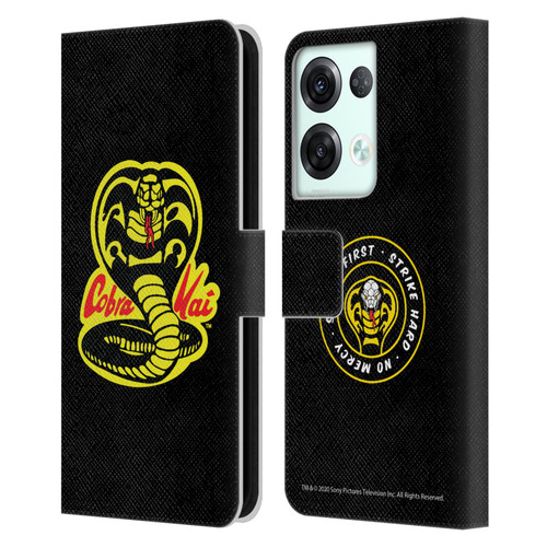Cobra Kai Graphics Logo Leather Book Wallet Case Cover For OPPO Reno8 Pro