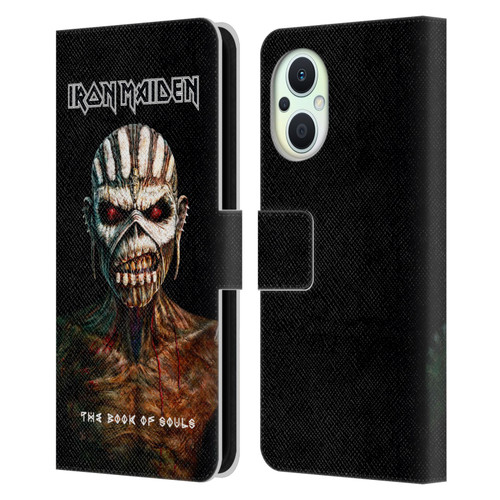 Iron Maiden Album Covers The Book Of Souls Leather Book Wallet Case Cover For OPPO Reno8 Lite