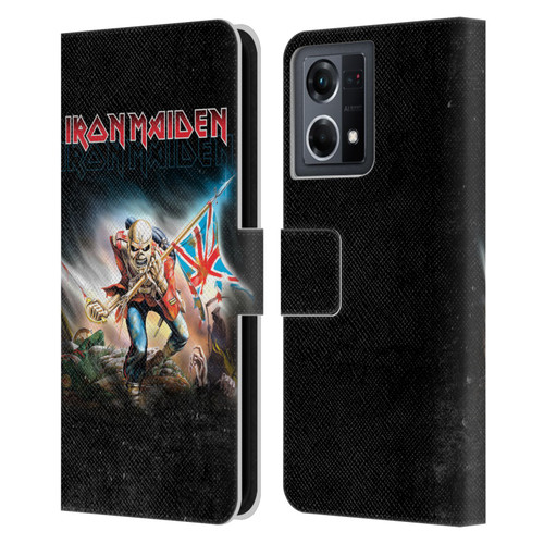 Iron Maiden Art Trooper 2016 Leather Book Wallet Case Cover For OPPO Reno8 4G