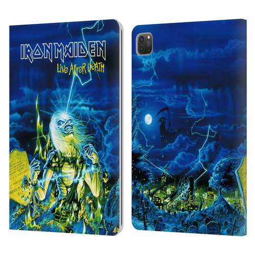Iron Maiden Tours Live After Death Leather Book Wallet Case Cover For Apple iPad Pro 11 2020 / 2021 / 2022