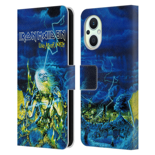 Iron Maiden Tours Live After Death Leather Book Wallet Case Cover For OPPO Reno8 Lite