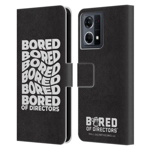 Bored of Directors Graphics Bored Leather Book Wallet Case Cover For OPPO Reno8 4G