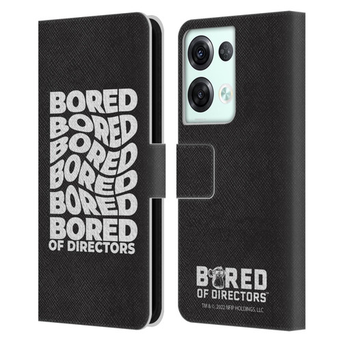 Bored of Directors Graphics Bored Leather Book Wallet Case Cover For OPPO Reno8 Pro