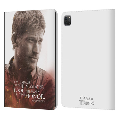 HBO Game of Thrones Character Portraits Jaime Lannister Leather Book Wallet Case Cover For Apple iPad Pro 11 2020 / 2021 / 2022