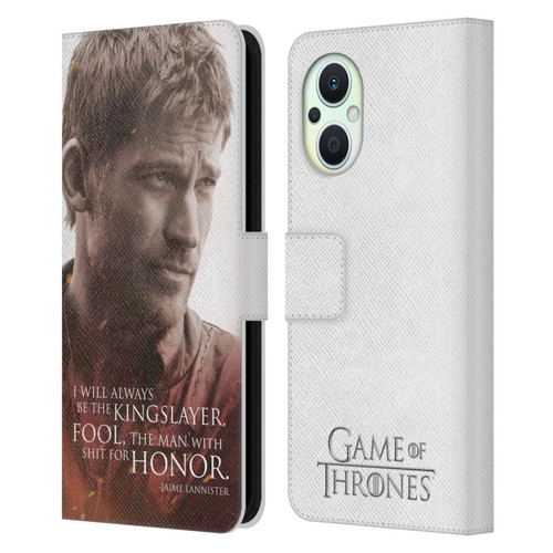 HBO Game of Thrones Character Portraits Jaime Lannister Leather Book Wallet Case Cover For OPPO Reno8 Lite