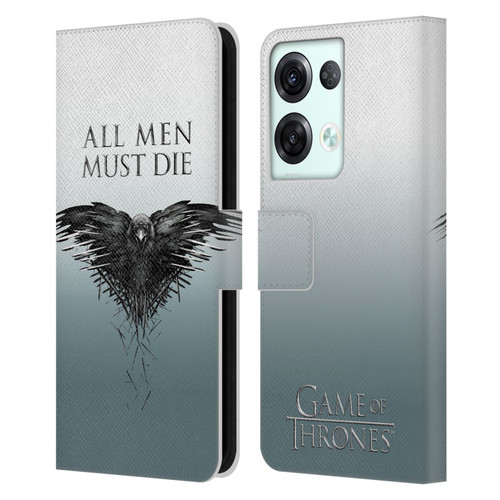 HBO Game of Thrones Key Art All Men Leather Book Wallet Case Cover For OPPO Reno8 Pro
