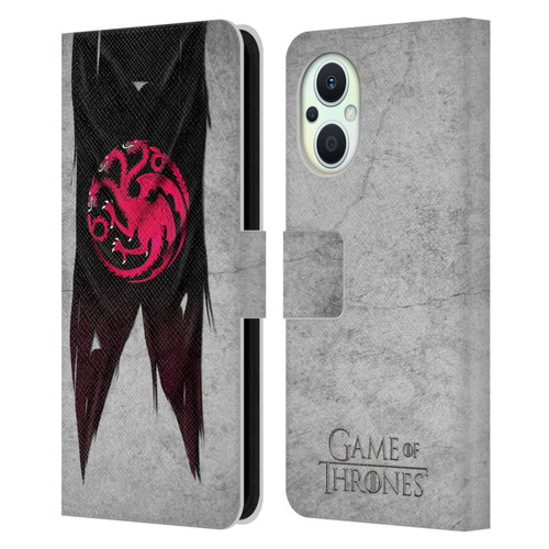 HBO Game of Thrones Sigil Flags Targaryen Leather Book Wallet Case Cover For OPPO Reno8 Lite