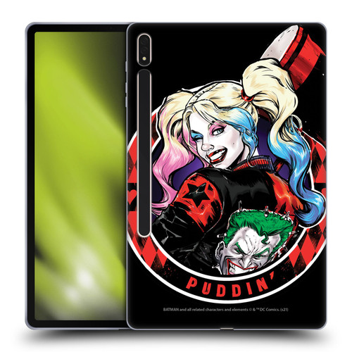 Batman DC Comics Harley Quinn Graphics Puddin Soft Gel Case for Samsung Galaxy Tab S8 Plus