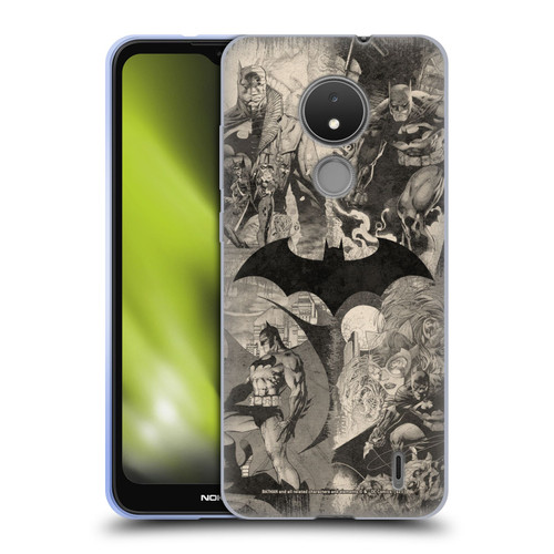 Batman DC Comics Hush Logo Collage Distressed Soft Gel Case for Nokia C21