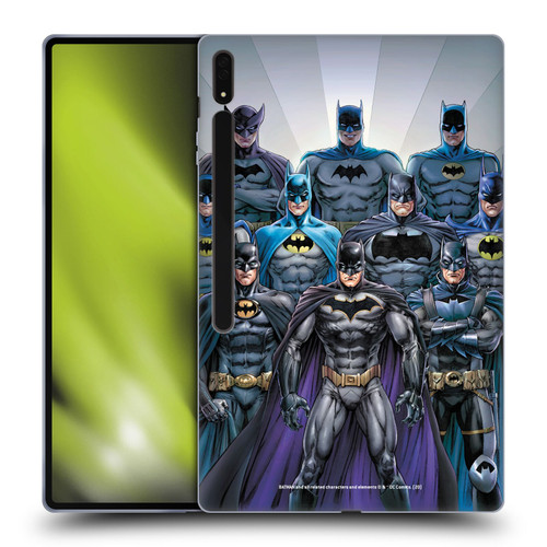 Batman DC Comics Iconic Comic Book Costumes Through The Years Soft Gel Case for Samsung Galaxy Tab S8 Ultra
