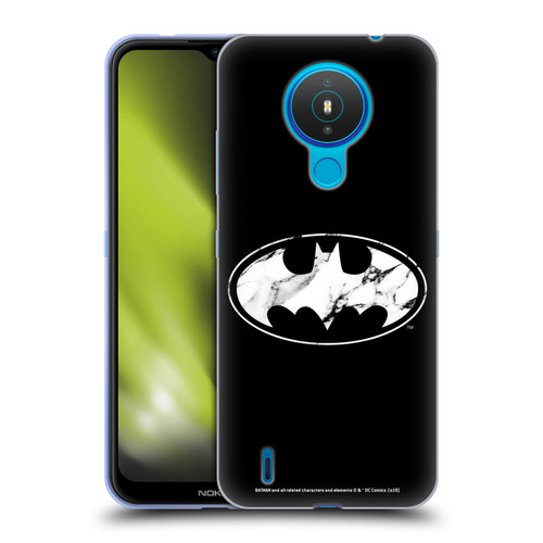 Batman DC Comics Logos Marble Soft Gel Case for Nokia 1.4