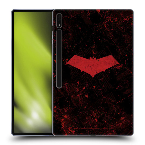 Batman DC Comics Red Hood Logo Grunge Soft Gel Case for Samsung Galaxy Tab S8 Ultra