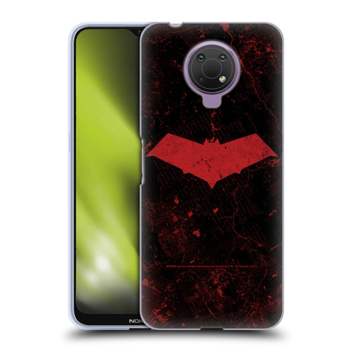 Batman DC Comics Red Hood Logo Grunge Soft Gel Case for Nokia G10