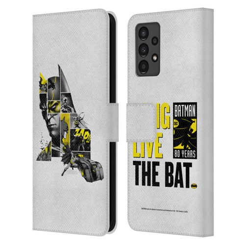 Batman DC Comics 80th Anniversary Collage Leather Book Wallet Case Cover For Samsung Galaxy A13 (2022)