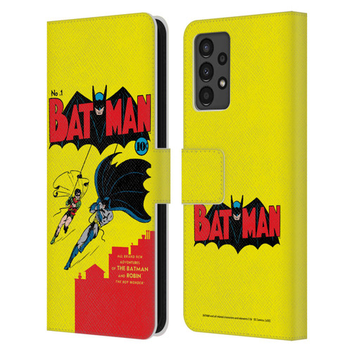 Batman DC Comics Famous Comic Book Covers Number 1 Leather Book Wallet Case Cover For Samsung Galaxy A13 (2022)