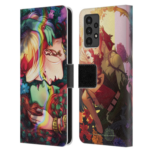 Batman DC Comics Gotham City Sirens Poison Ivy & Harley Quinn Leather Book Wallet Case Cover For Samsung Galaxy A13 (2022)