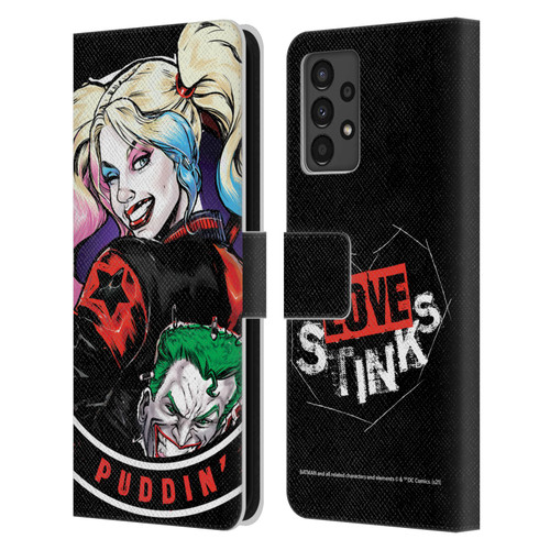 Batman DC Comics Harley Quinn Graphics Puddin Leather Book Wallet Case Cover For Samsung Galaxy A13 (2022)