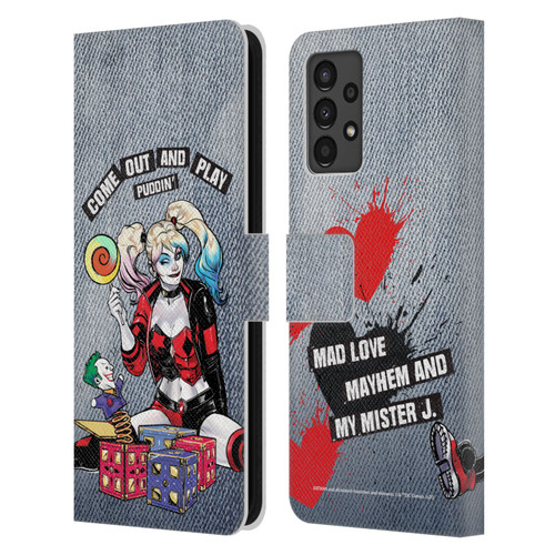 Batman DC Comics Harley Quinn Graphics Toys Leather Book Wallet Case Cover For Samsung Galaxy A13 (2022)