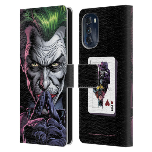 Batman DC Comics Three Jokers The Criminal Leather Book Wallet Case Cover For Motorola Moto G (2022)