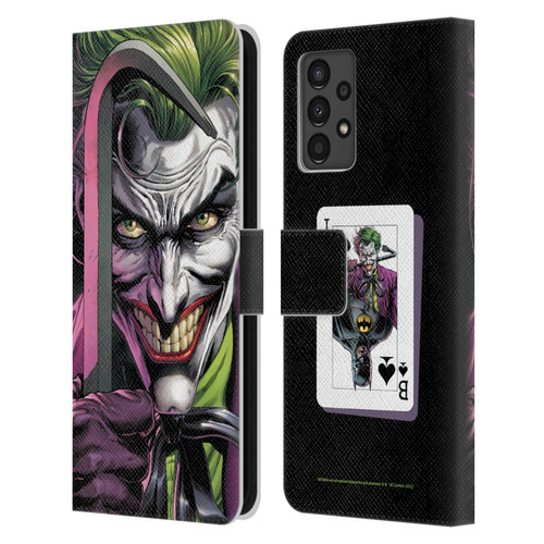 Batman DC Comics Three Jokers The Clown Leather Book Wallet Case Cover For Samsung Galaxy A13 (2022)