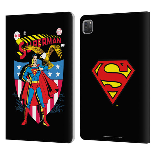 Superman DC Comics Famous Comic Book Covers Number 14 Leather Book Wallet Case Cover For Apple iPad Pro 11 2020 / 2021 / 2022