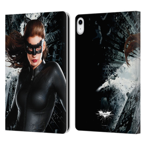The Dark Knight Rises Character Art Catwoman Leather Book Wallet Case Cover For Apple iPad 10.9 2022/2025
