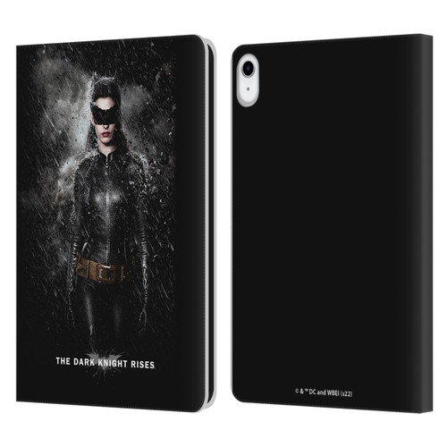 The Dark Knight Rises Key Art Catwoman Rain Poster Leather Book Wallet Case Cover For Apple iPad 10.9 2022/2025