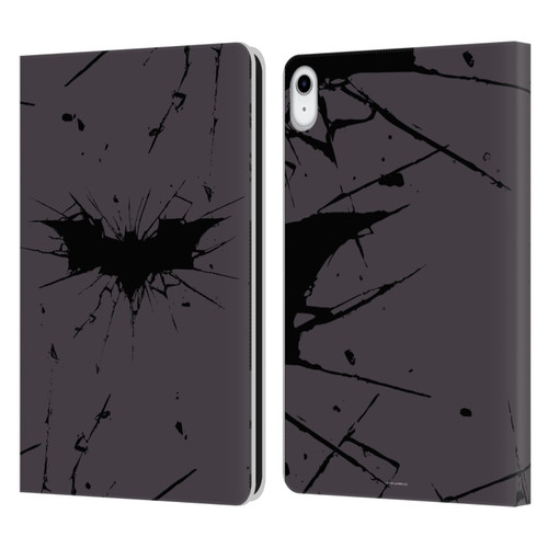 The Dark Knight Rises Logo Black Leather Book Wallet Case Cover For Apple iPad 10.9 2022/2025