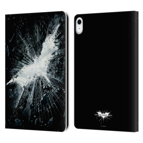 The Dark Knight Rises Logo Poster Leather Book Wallet Case Cover For Apple iPad 10.9 2022/2025