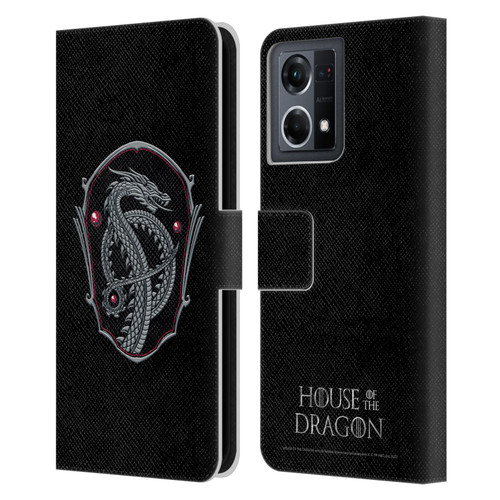 House Of The Dragon: Television Series Graphics Dragon Badge Leather Book Wallet Case Cover For OPPO Reno8 4G