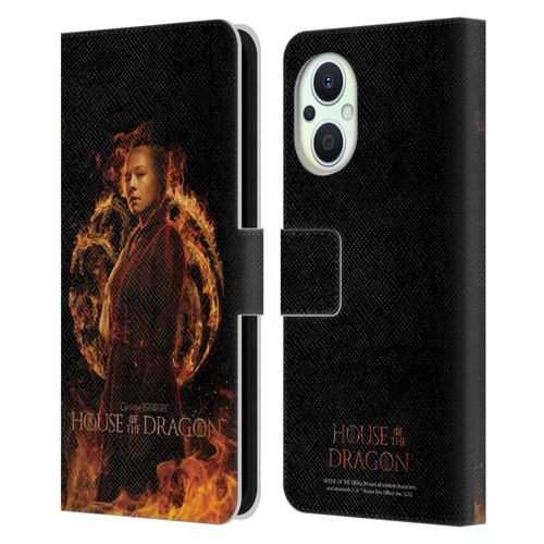 House Of The Dragon: Television Series Key Art Rhaenyra Leather Book Wallet Case Cover For OPPO Reno8 Lite