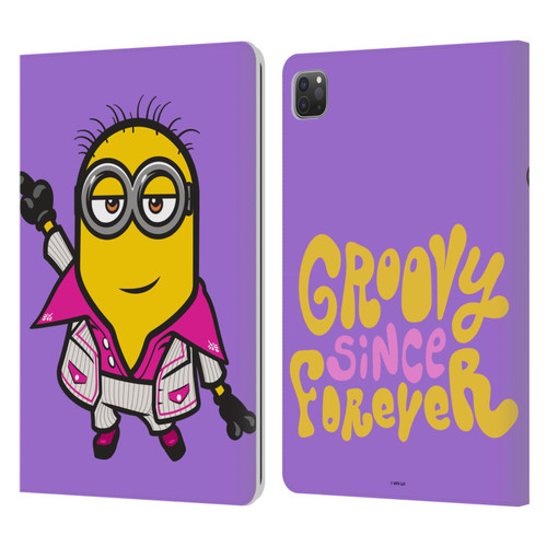 Minions Rise of Gru(2021) 70's Phil Leather Book Wallet Case Cover For Apple iPad Pro 11 2020 / 2021 / 2022